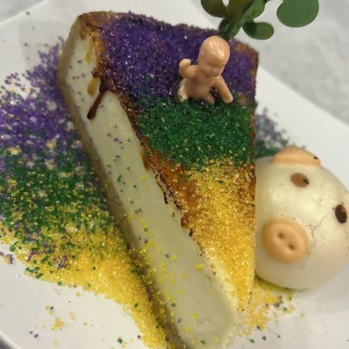 King Cake Creme Brulee
